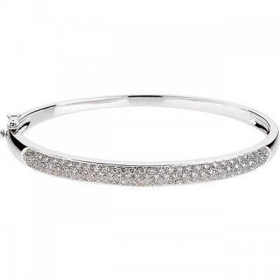 1 1/2 ct tw Pav&#233; Diamond Bangle Bracelet