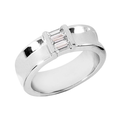 Baguette Wedding Band Sets